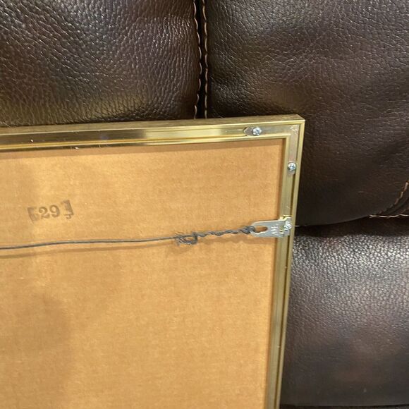 80’s Brooke Morrison framed Art Desert Cacti Watercolor signed painting Embossed - Picture 10 of 12